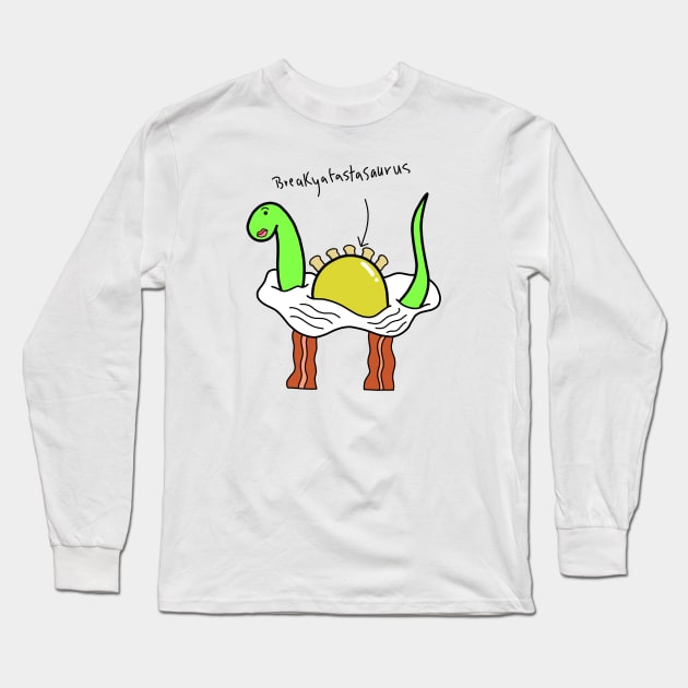 Breakyafastasaurus Long Sleeve T-Shirt by PLS